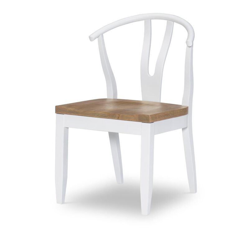 Legacy Classic Franklin Wishbone Back Side Chair (White) (Kd, Wood Seat, Seat Height: 18)