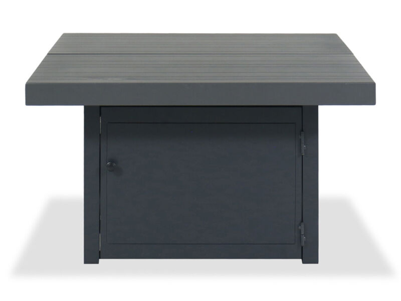 42" Black Square Fire Table