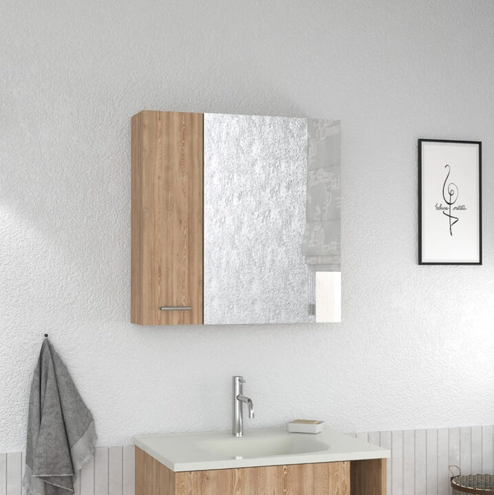 Medicine Cabinet Prague, Bathroom, Pine