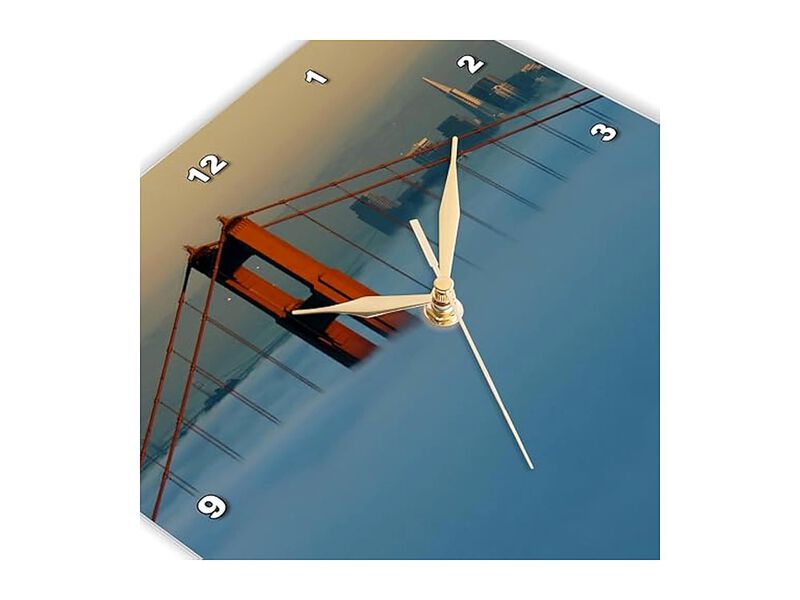 Fog San Francisco Golden Gate Bridge Wall Clock 10 Inch Home Decor image number 3