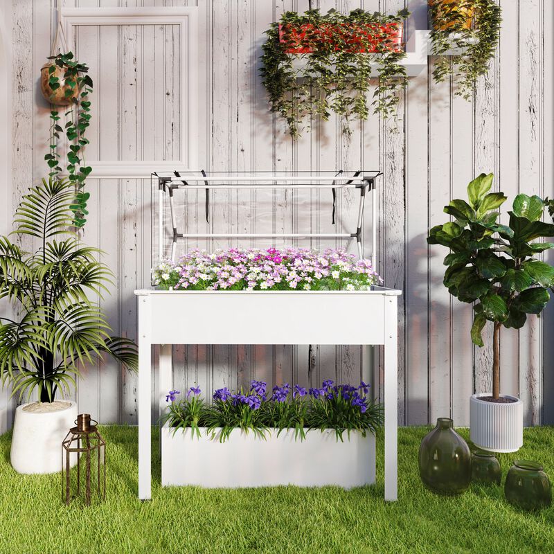 Hivvago Elevated Vegetable Planter with Drainage Hole image number 7
