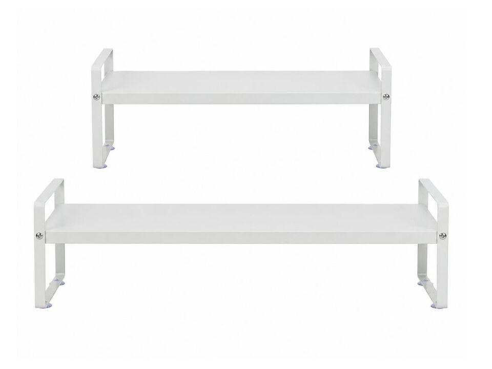 Metal Shoe Organizer 1 Tier Adjustable Shelves Closet Storage 7 Inch