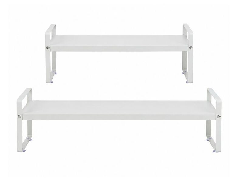 Metal Shoe Organizer 1 Tier Adjustable Shelves Closet Storage 7 Inch image number 0