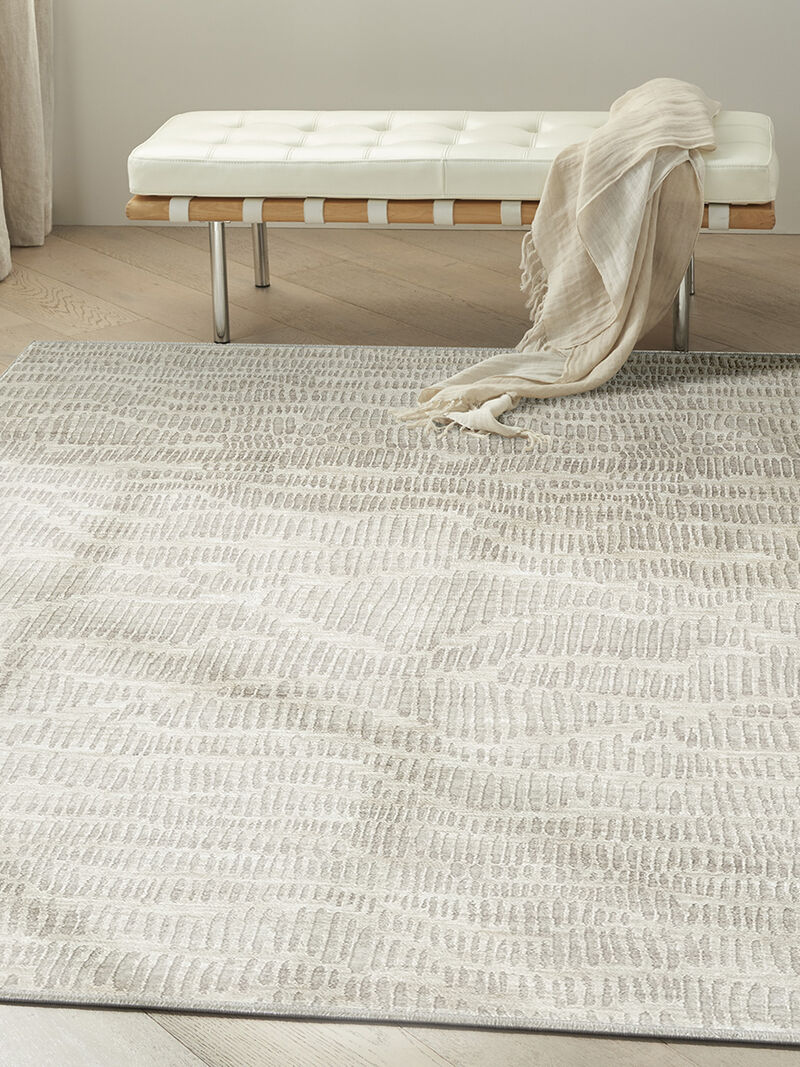 CK079 Notes NOT01 Ivory/Silver 3'11" x 5'11" Rug