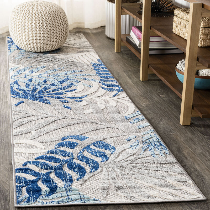 Tropics Palm Leaves Indoor/Outdoor Area Rug