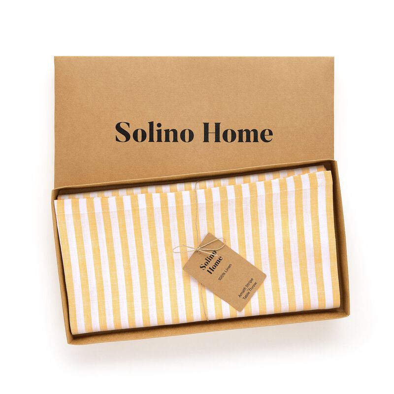 Linen Table Throw - Amalfi Stripe image number 3