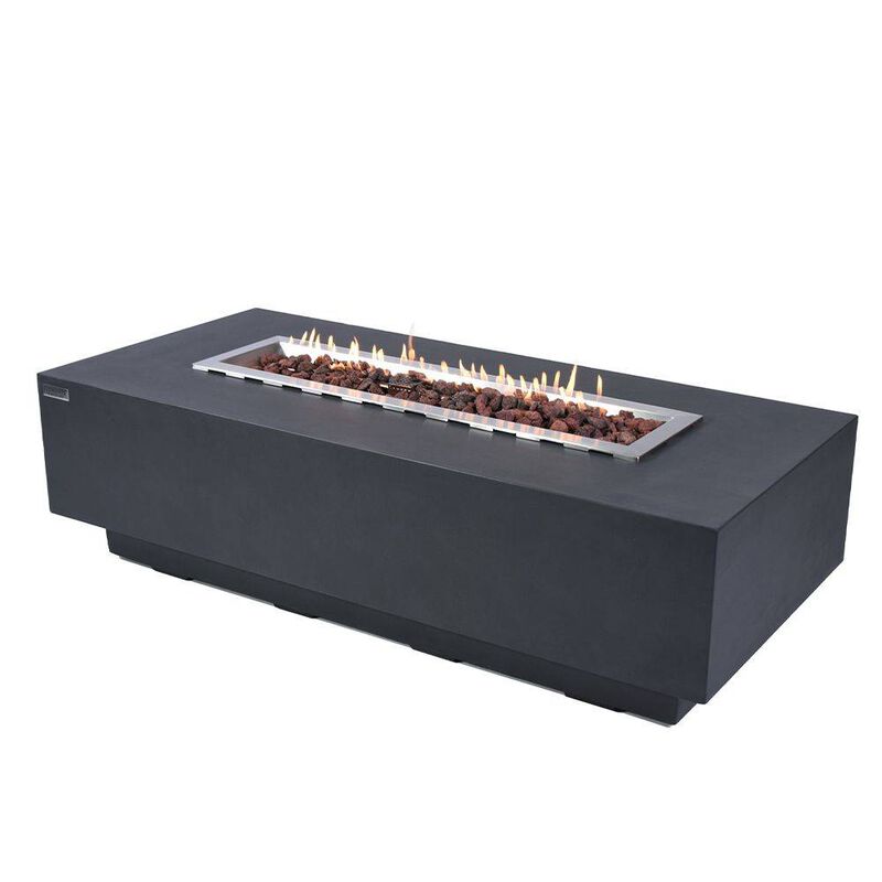 Elementi Granville Concrete Outdoor Patio Fire Pit Table image number 0