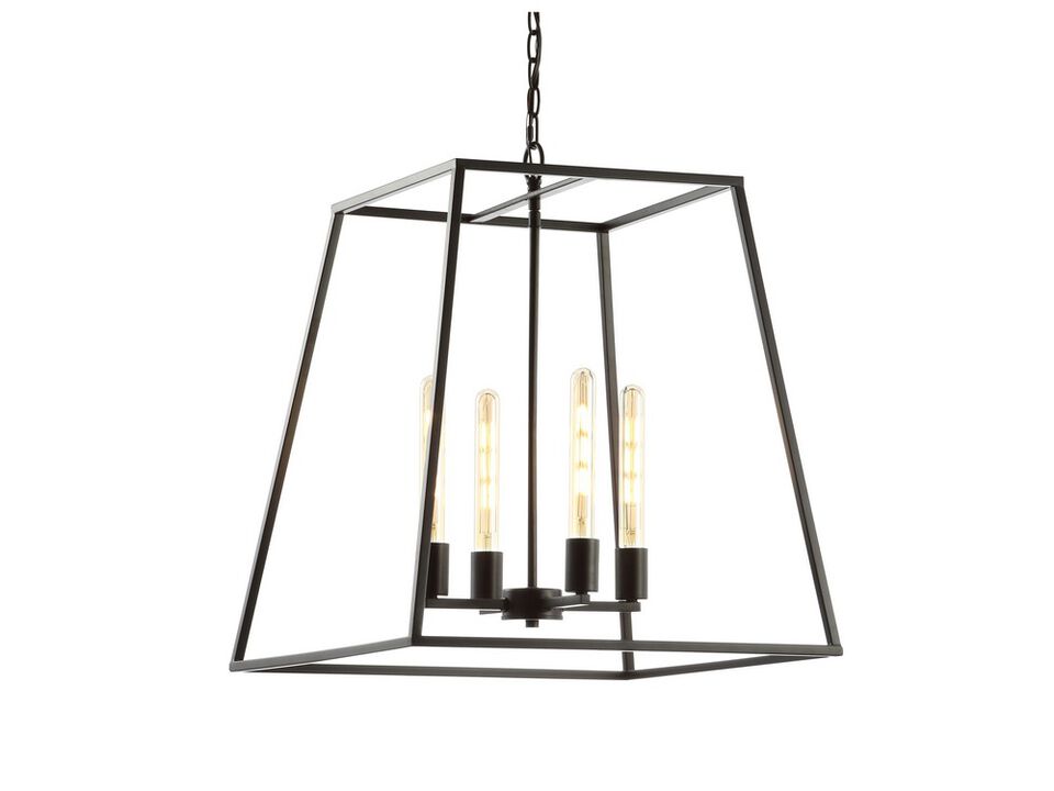 Hutson Iron Modern Angled LED Chandelier
