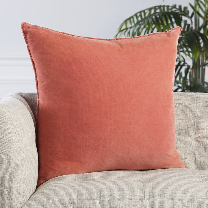 Nouveau Brick Dust 26"X26" Polyester Pillow