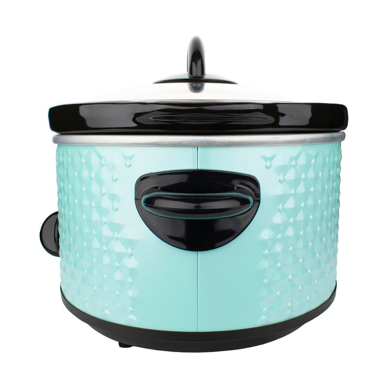Brentwood 3.5 Quart Diamond Pattern Slow Cooker in Blue