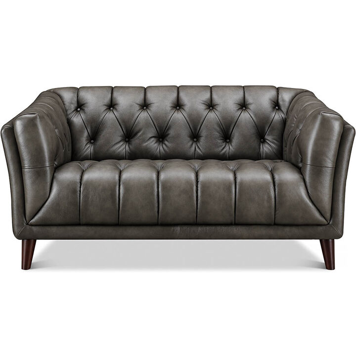 Targa Top Grain Leather Loveseat