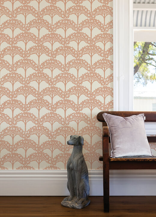 Dawson Rust Magnolia Tree Wallpaper