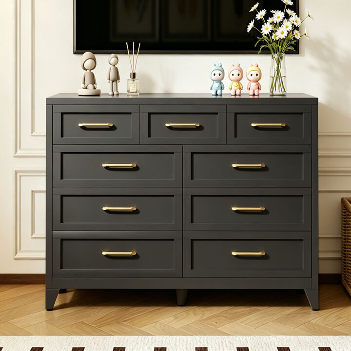 Kankes  9-Drawer Metal Dresser