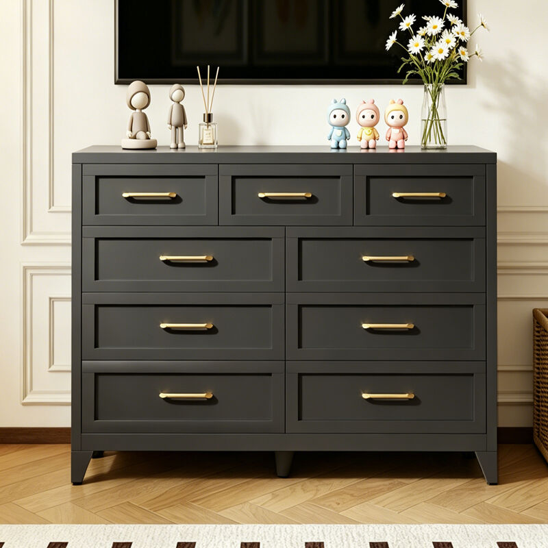 Kankes  9-Drawer Metal Dresser image number 1