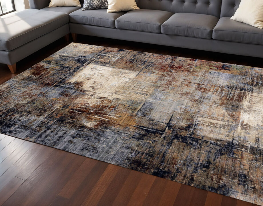 HomeRoots Abstract Area Rug