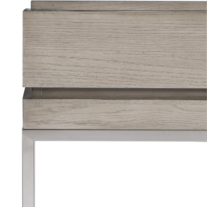 Kamala Gray Oak Console Table