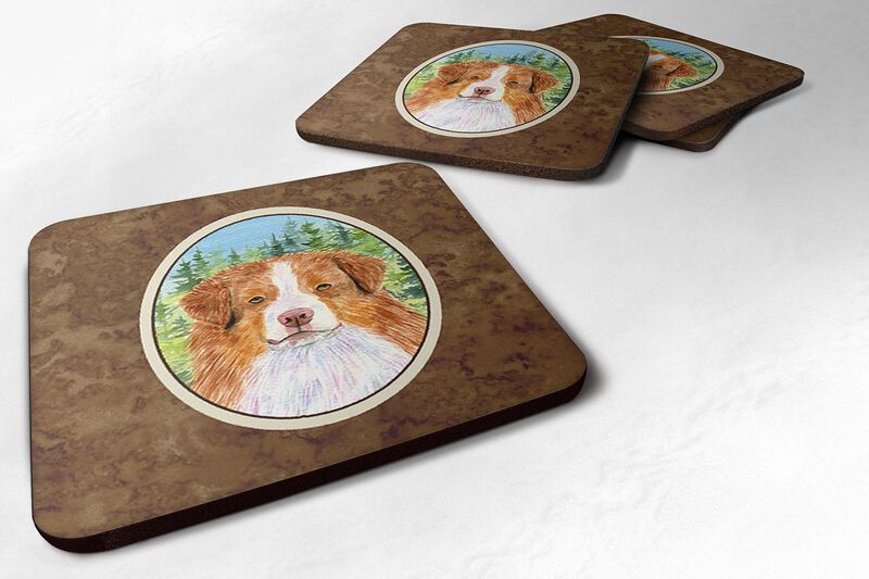 Caroline's Treasures SS8317FC Australian Shepherd Foam Coasters (Set of 4), 3.5 H x 3.5 W, Multicolor image number 0