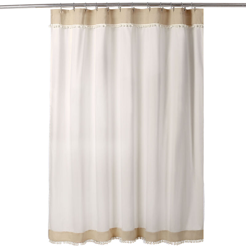 Adelyn Pom Pom Shower Curtain