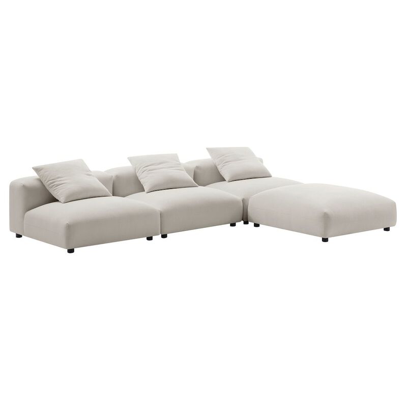 Solace 4-Piece Modular Upholstered Fabric Sectional Sofa image number 2