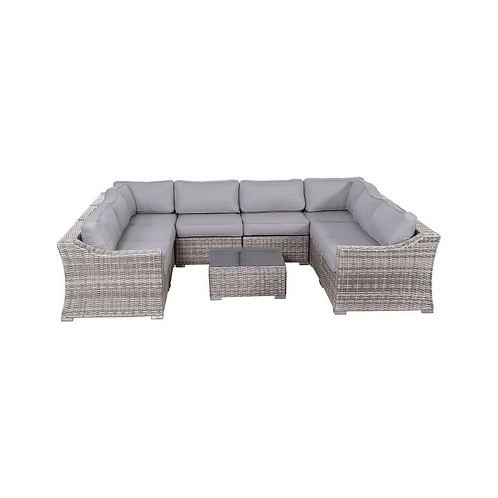 Living Source International Wicker Fully Assembled 6 - Person Seating Group with Cushions New