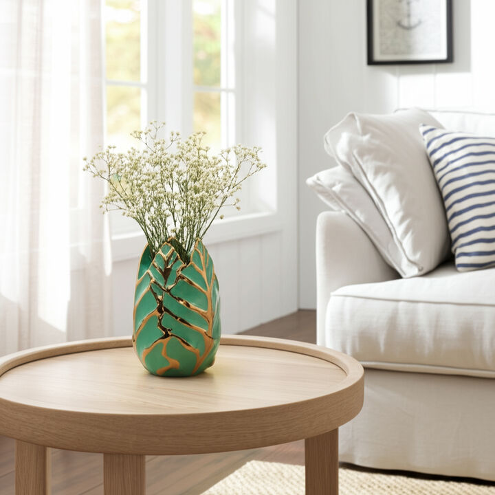 Novelty Abstract Leaf Vase