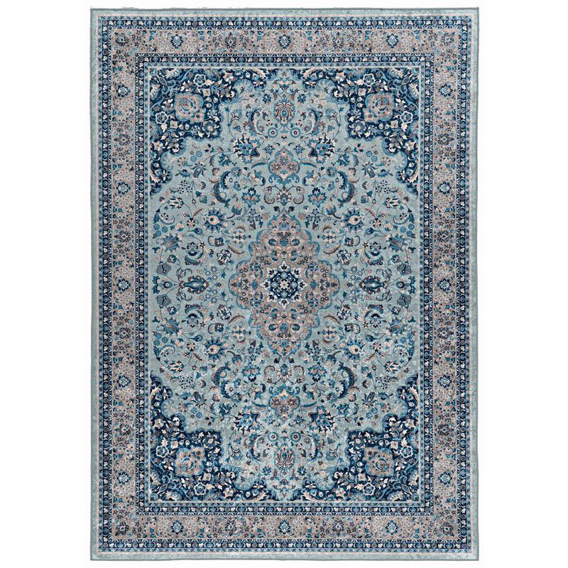 Linon Emerald Barton Blue & Ivory, Rug