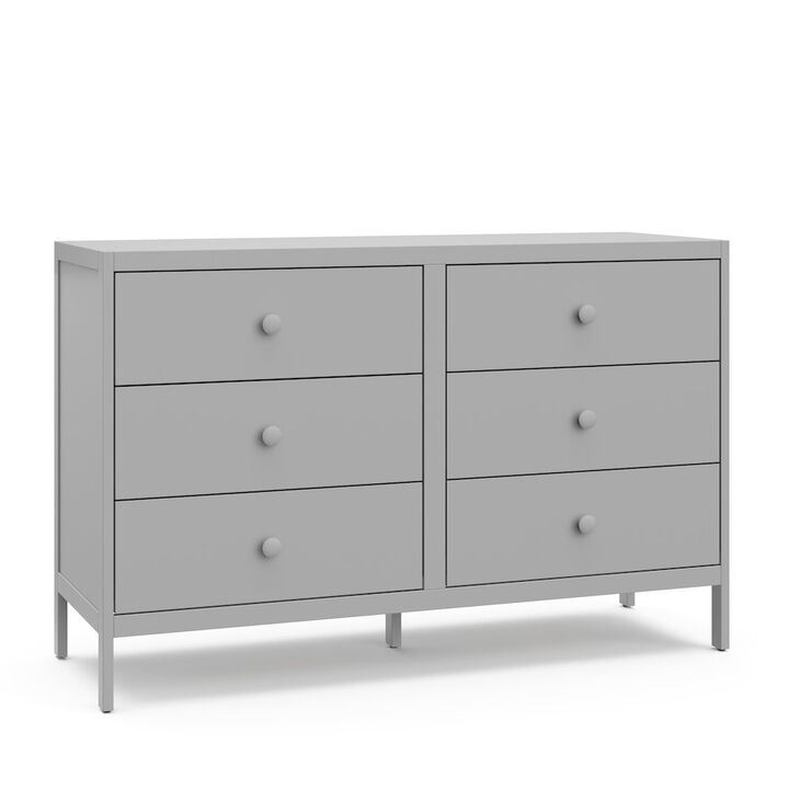 Graco Universal 6 Drawer Dresser - Pebble Gray