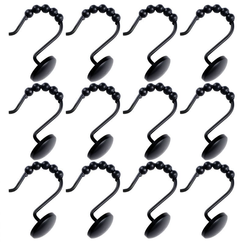 Utopia Alley Rust-Resistant Metal Shower Curtain Hooks, Smooth Glide S-Hooks with Ball End - Set of 12 image number 5