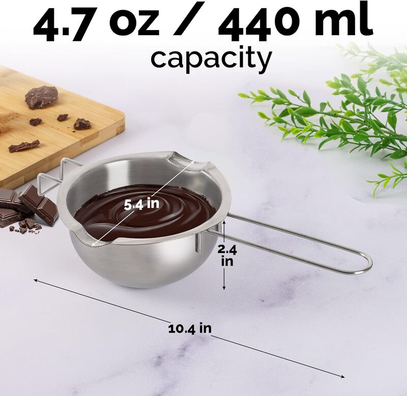 Stainless Steel Double Boiler Chocolate Melting Pot