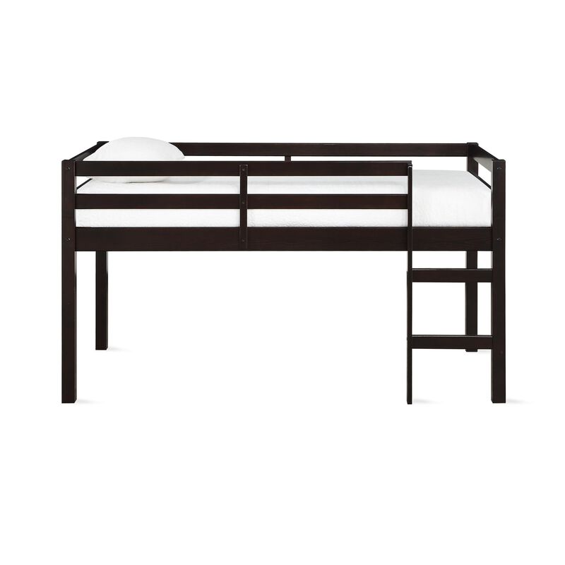 Atwater Living Ashe Junior Wooden Loft Bed, Twin, Espresso