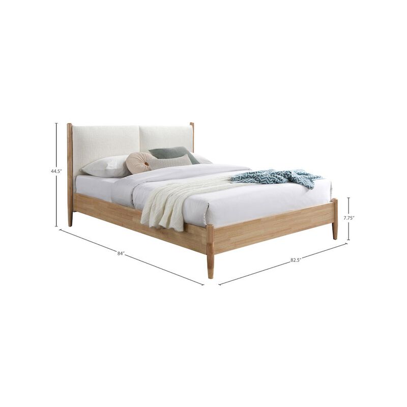 Meridian Furniture Arbor Cream Fabric King Bed