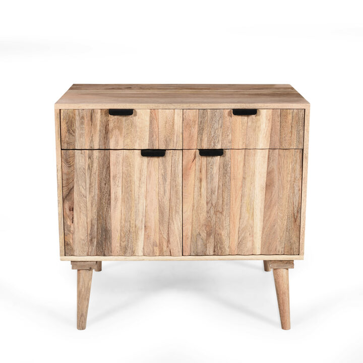 Christopher Knight Home Hahn Modern Mango Wood Cabinet with Drawers and Door