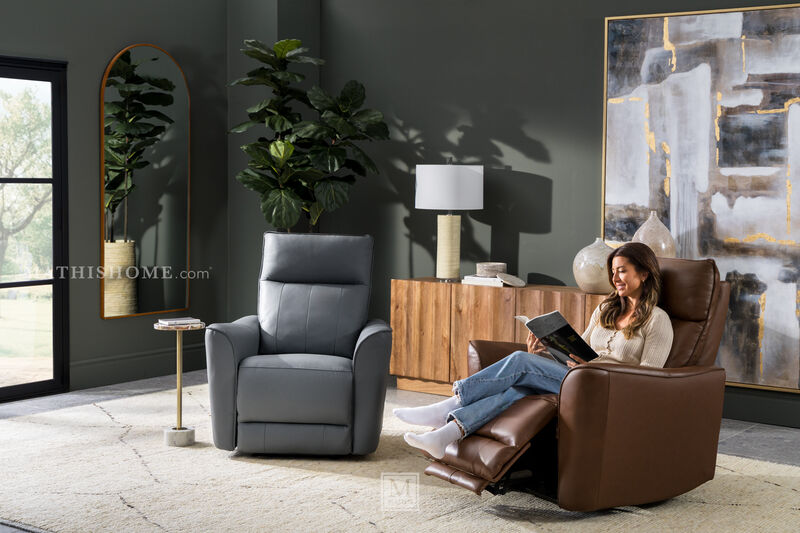 Oslo Zero Gravity Power Recliner in Brown image number 4