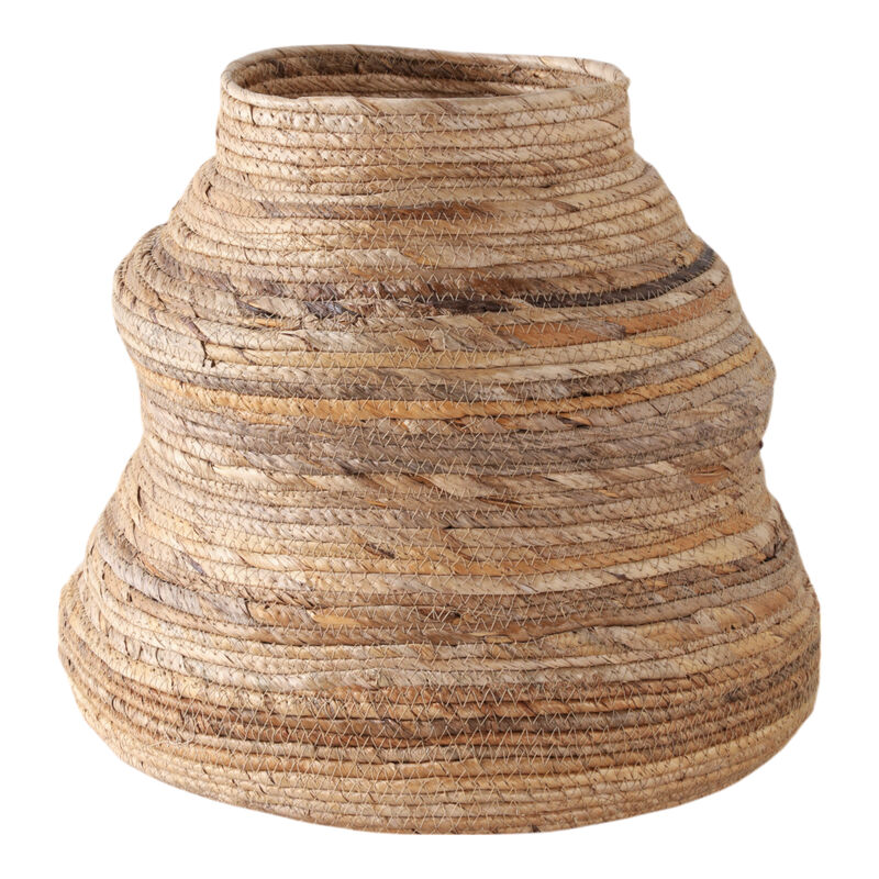16x15" Curvy Banana Leaf Vase, Natural image number 3