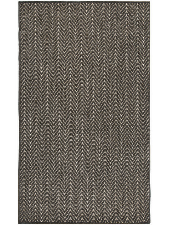 Horizon Indoor/Outdoor HOZ02 Charcoal 3' x 5' Rug