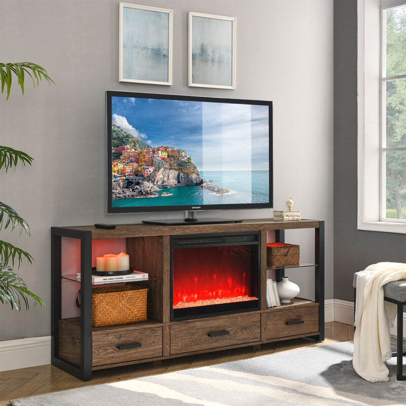 Streamdale 23'' Electric Fireplace Insert with Timer & Remote image number 8