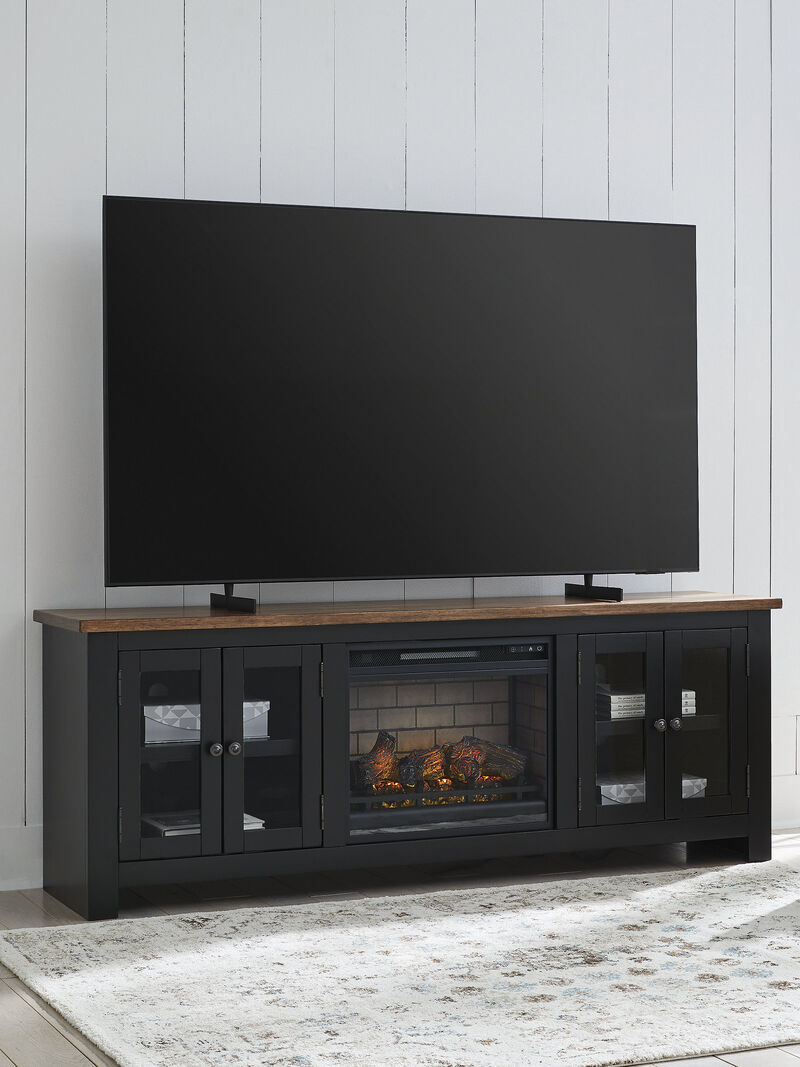 Wildenauer 76" TV Stand with Electric Fireplace image number 1