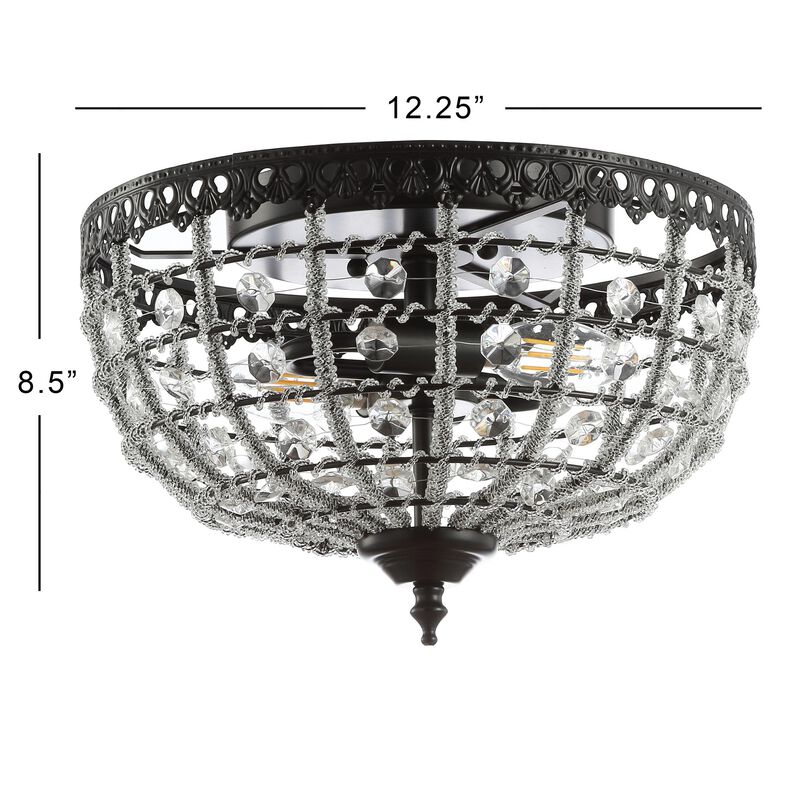 Anita Low-Ceiling Metal/Acrylic LED Flush Mount