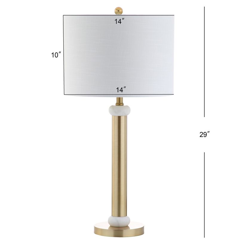 Gregory Metal/Marble LED Table Lamp