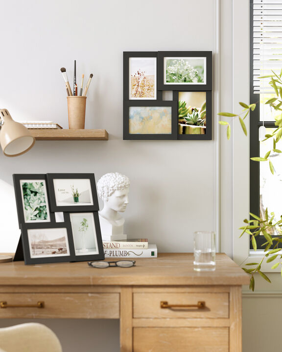 Set of 4 Family Collage Photo Frames for Wall Gallery Display