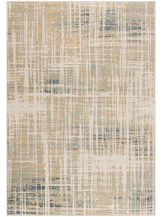 Washable Decor WSD07 Beige/Blue 9' x 12' Rug