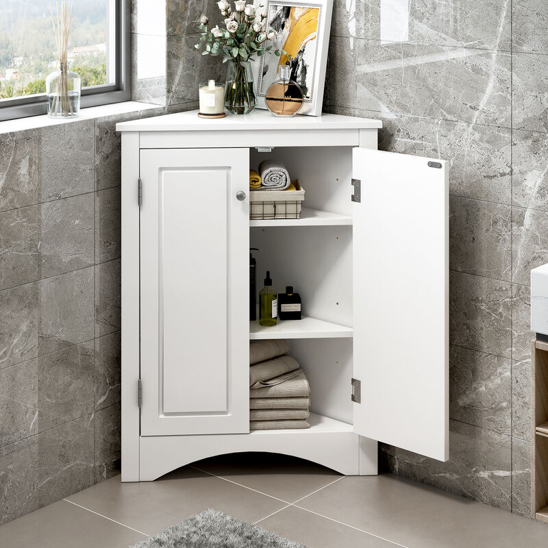 Merax Modern Triangle Bathroom Storage Cabinet
