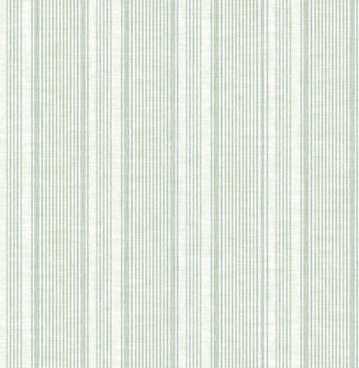 Ayanna Light Green Striped Wallpaper