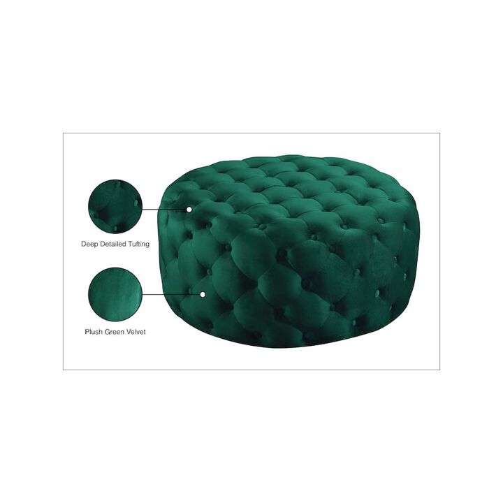 Meridian Furniture Addison Velvet Ottoman/Bench