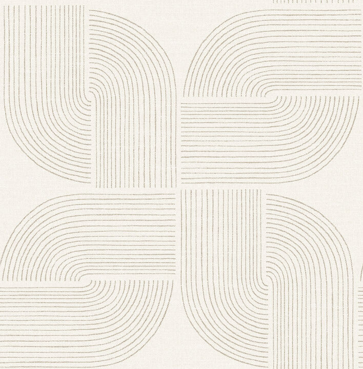 Savoye Brown Spiral Arches Wallpaper (Set of 2)