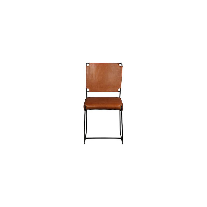 Porter Designs Toluca Leather Dining Chair, Brown (Set of 2) image number 0