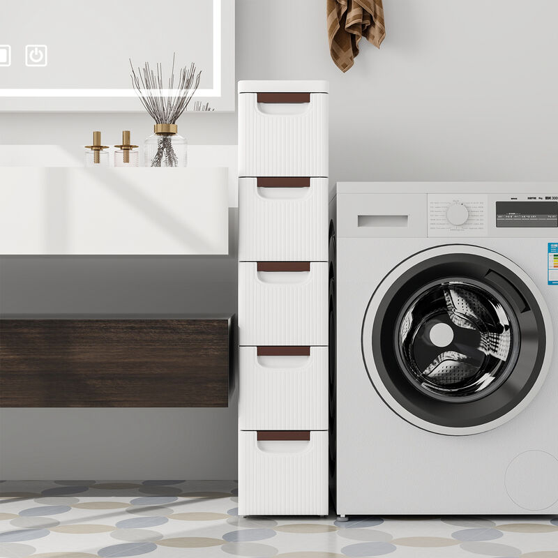 Space-Saving Slim Drawer Organizer on Wheels – Mobile Storage Cabinet for Tight Spots