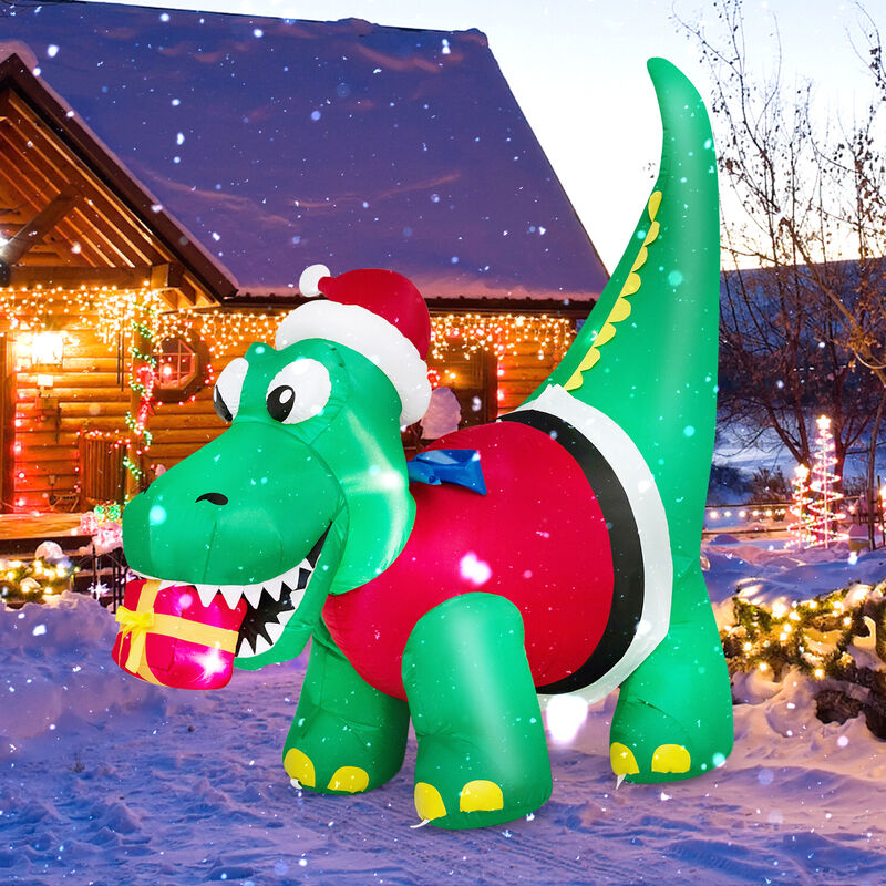 Inflatable Christmas Decoration with LED Lights for Yard