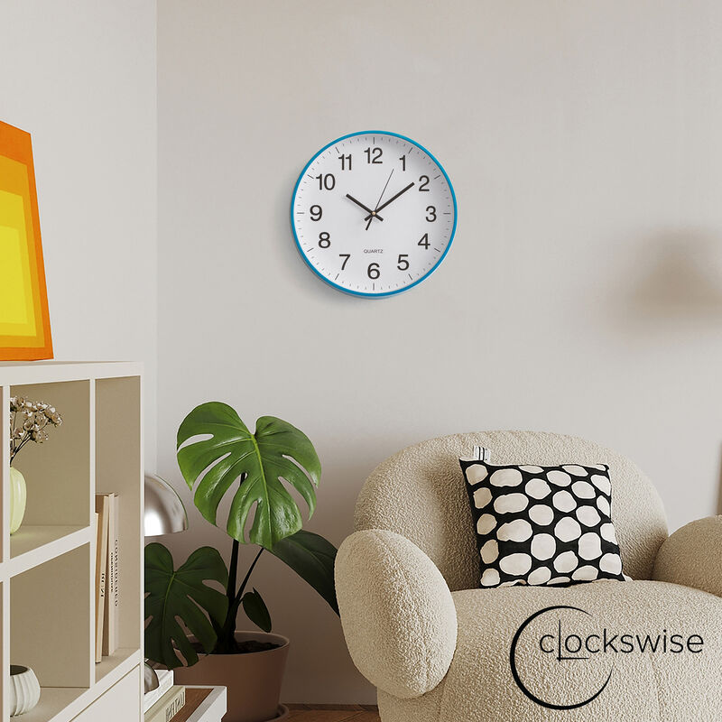 Clockswise Blue 10-In Analog Clock