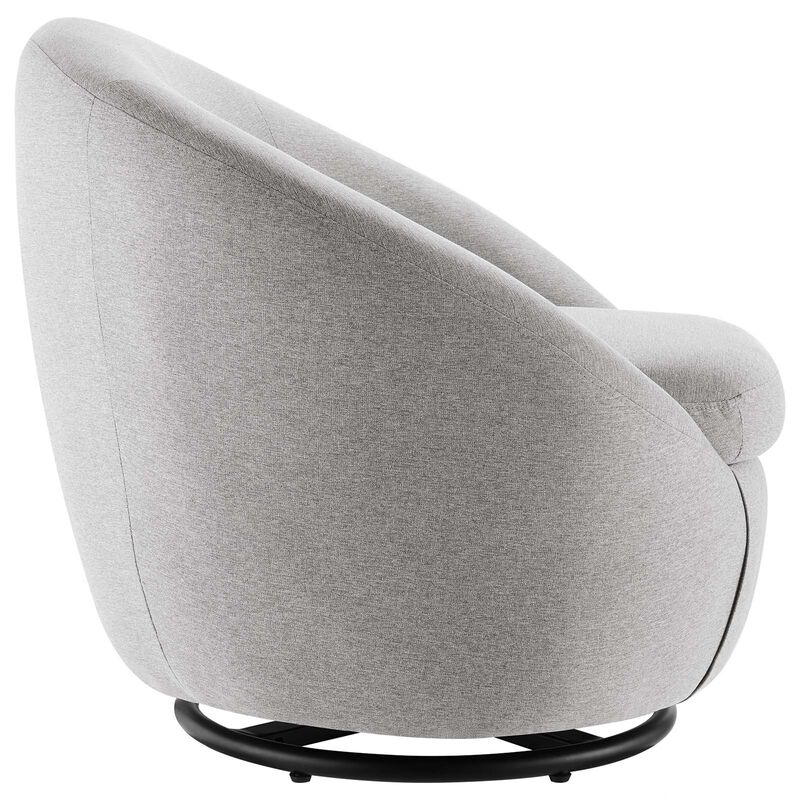 Buttercup Upholstered Fabric Swivel Chair